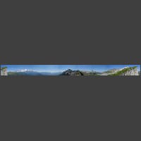Le panorama vu des Fiz