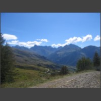 Vue sur l'Ubaye et le Brec de Chambeyron