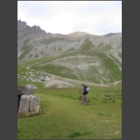 La seule portion roulante de la monte au col Girardin